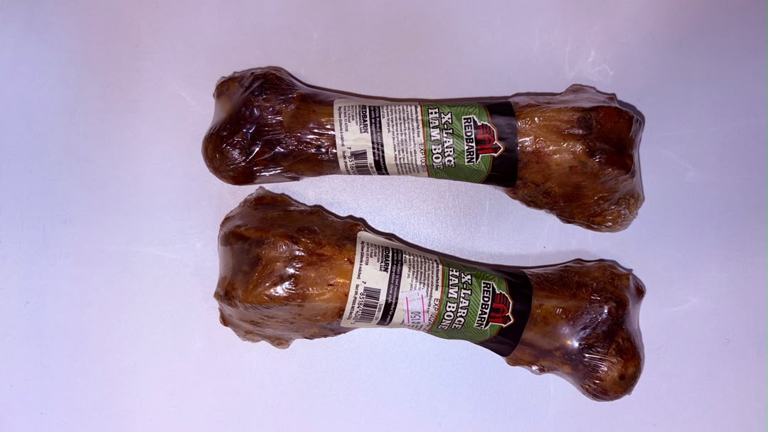 Redbarn Extra Large Ham Bone Natural Dog Chew – Long-Lasting Premium Dog Treat
